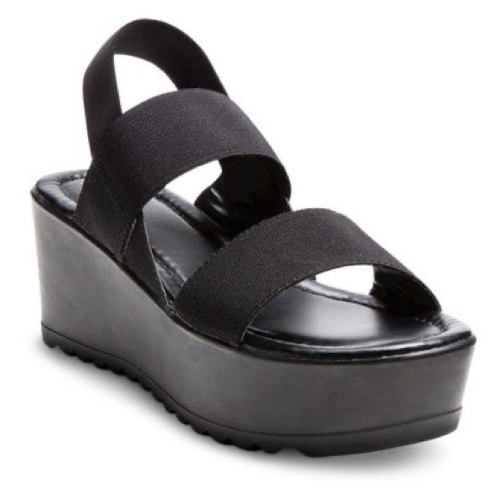Vintage Mossimo Black Platform Sandals - Size 8